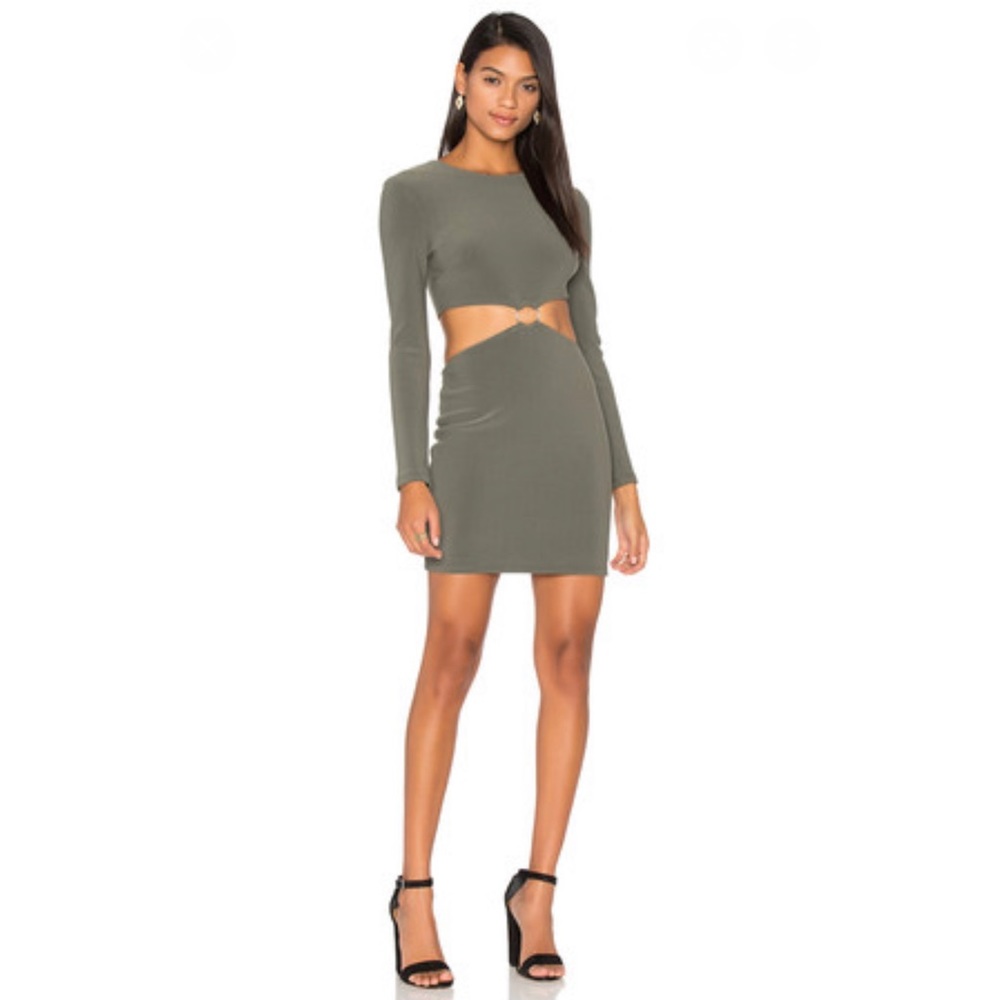 BEC + BRIDGE Montana CUT OUT Olive Dress from Revolve